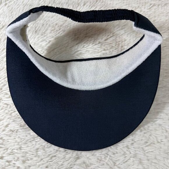 Unisex St. Augustine American Flag Embroidered Navy Elastic Band Visor - Picture 3 of 6